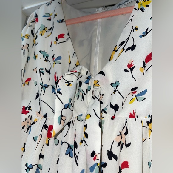 Madewell Tie-Front Mini Dress - Picture 3 of 4